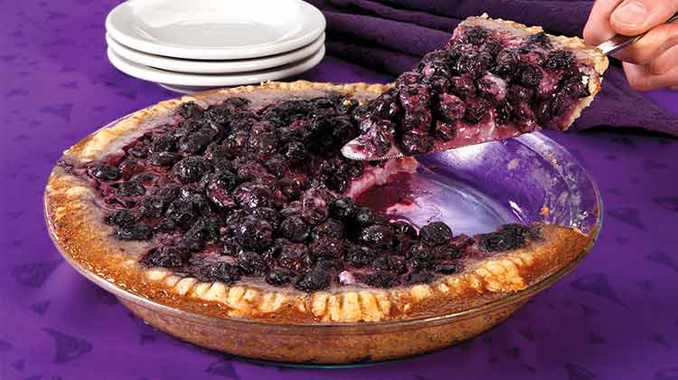 Blueberries and Cream Pie